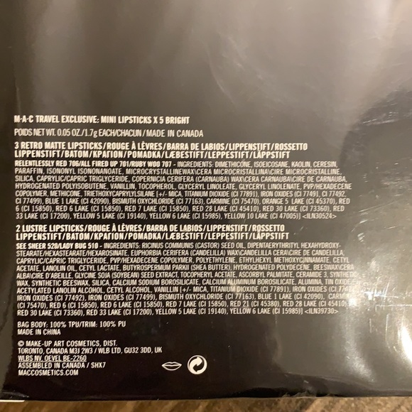 Mac 5pc Lipstick Set - Picture 4 of 4